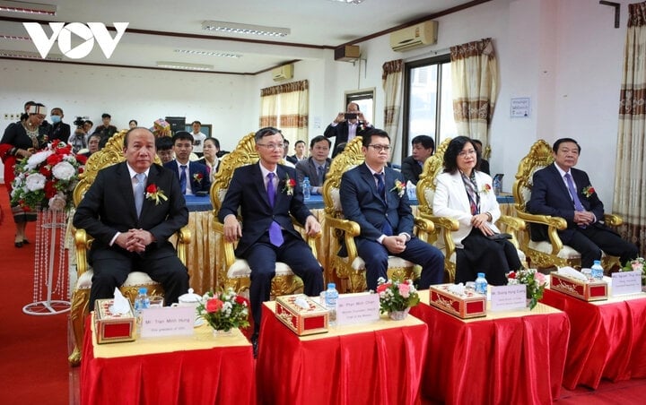 Lao leaders hope VOV will continue to support the development of the radio sector - 5