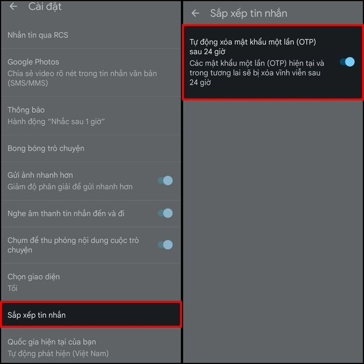 Comment supprimer automatiquement les messages de code OTP sur Android - 4