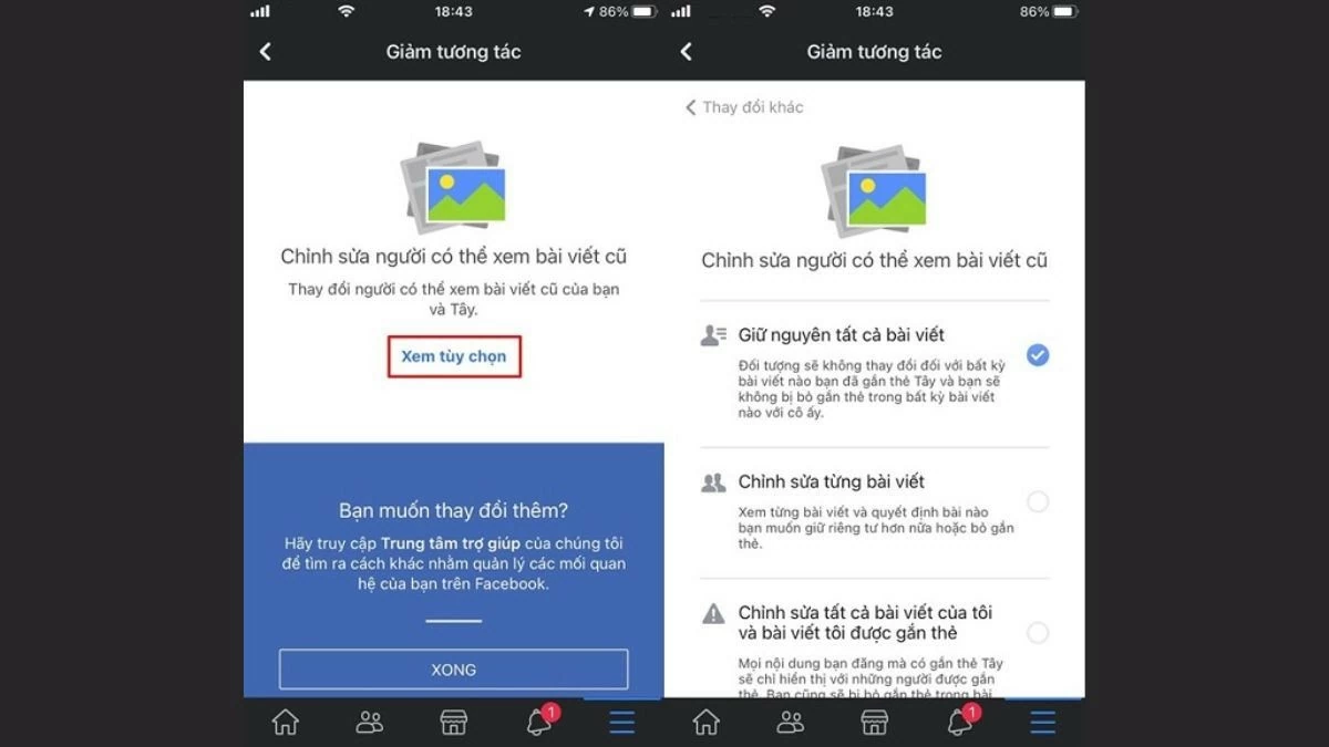 Giảm tương tác Facebook với bạn bè mà không cần block đơn giản