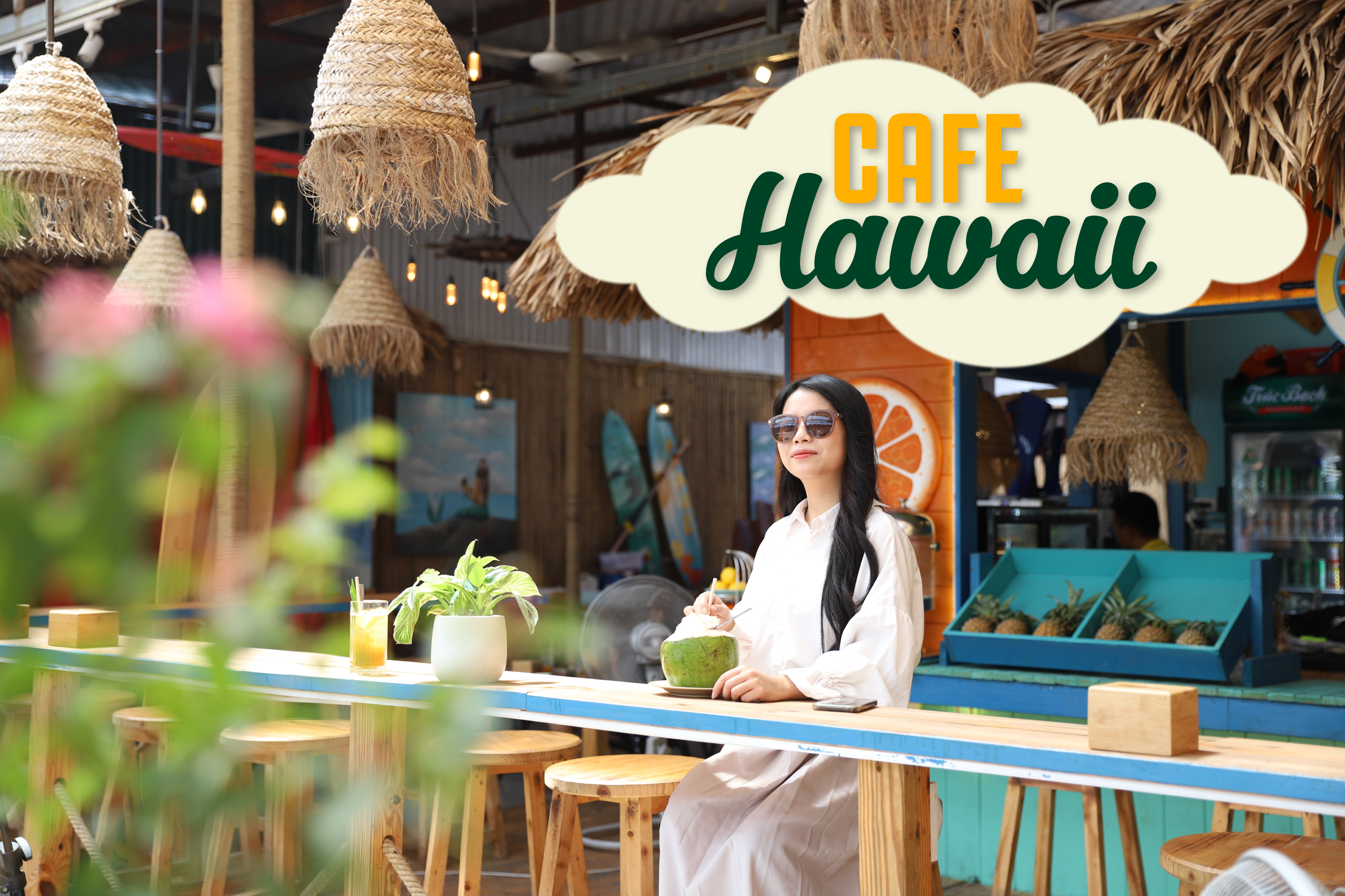 Découvrez un café de style plage hawaïen au cœur de Hanoi