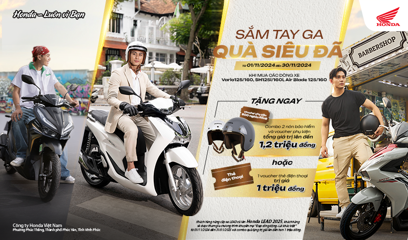 Honda Vietnam ofrece promociones atractivas exclusivamente para modelos de scooter