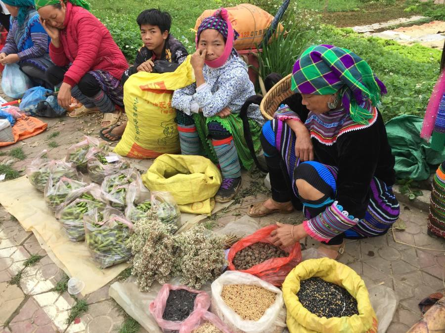 ជ្រុងមួយនៃផ្សារ Bac Ha ។ រូបថត៖ T.L.