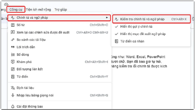 Kiểm tra chính tả bằng Google Docs đơn giản, hiệu quả