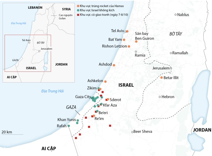 Hamas - Israel war situation. Graphics: CNN