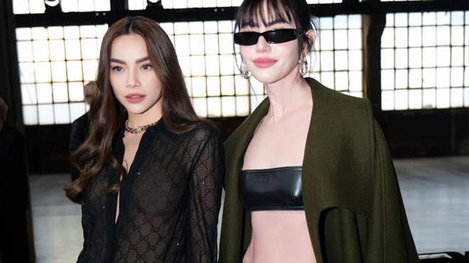 Ho Ngoc Ha attends Gucci fashion show