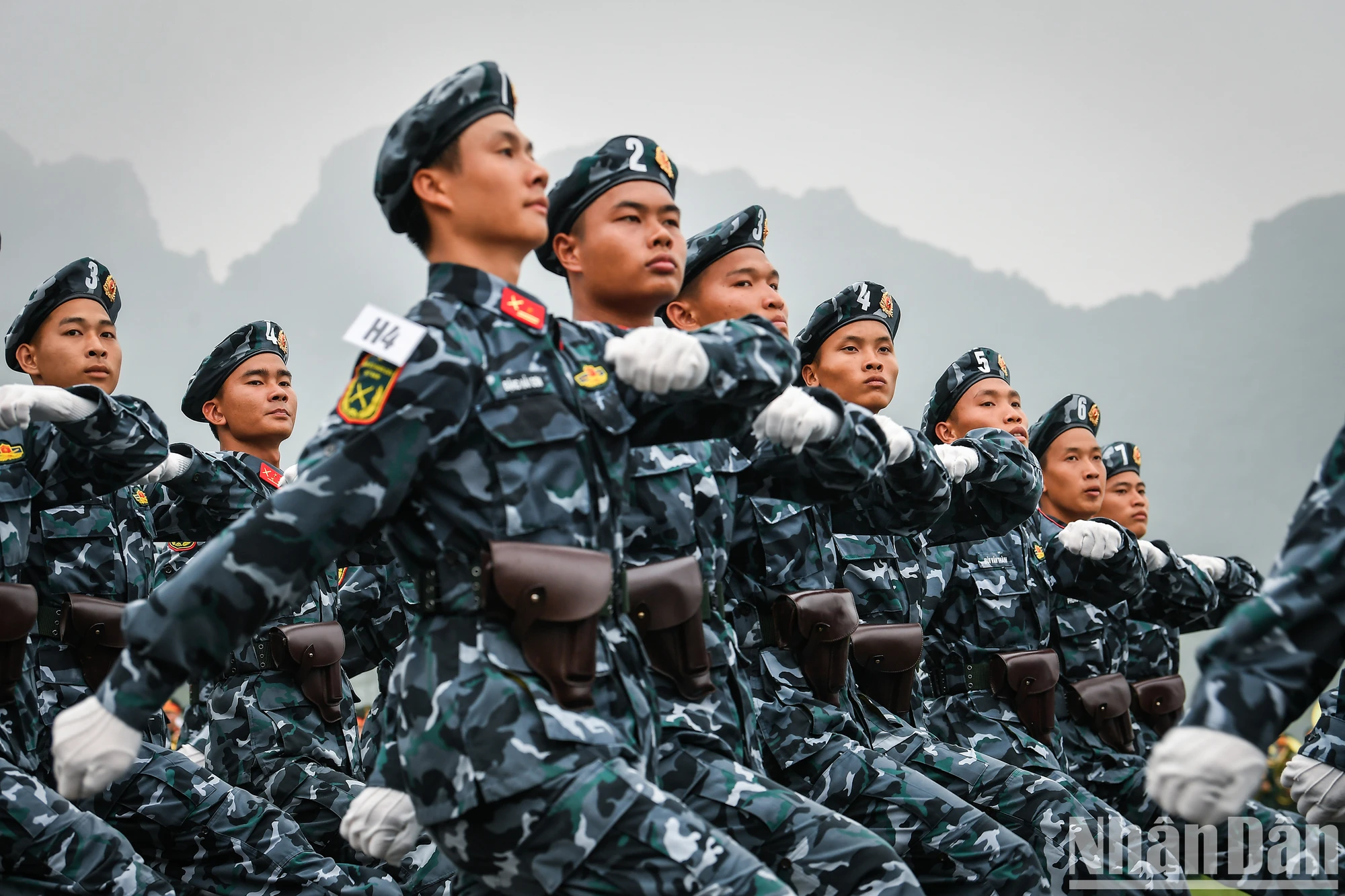 [Foto] Desfile y ensayo para celebrar el 70 aniversario de la victoria de Dien Bien Phu foto 11