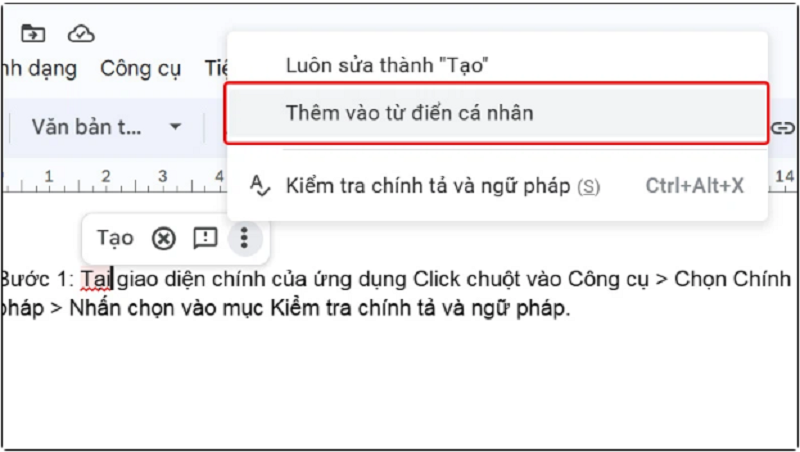 Kiểm tra chính tả bằng Google Docs đơn giản, hiệu quả