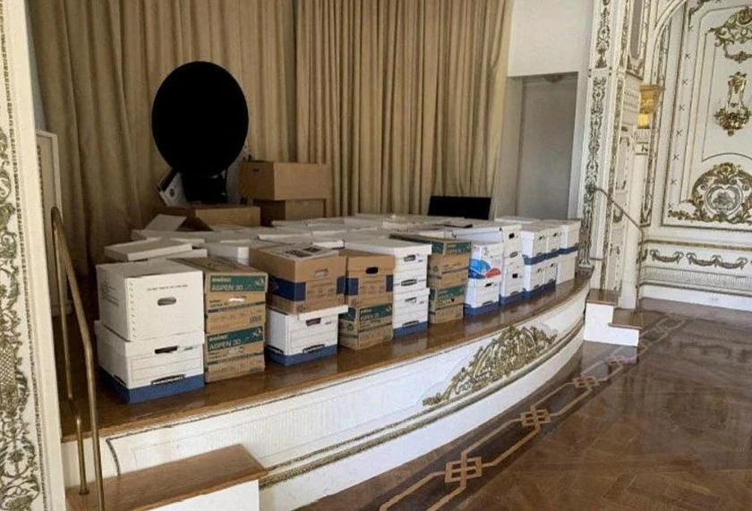 В особняке Дональда Трампа во Флориде обнаружены коробки с секретными документами. Фото: REUTERS