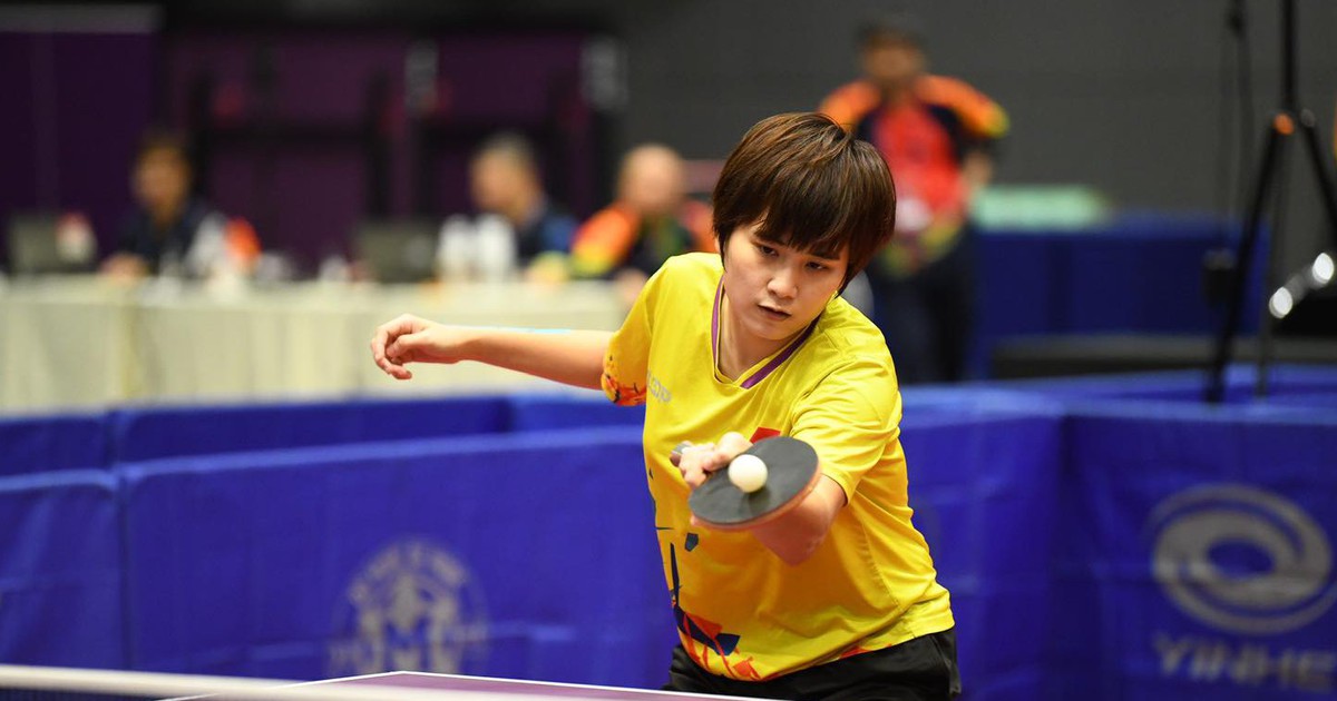 Nguyen Khoa Dieu Khanh won gold medal at Southeast Asian table tennis championship