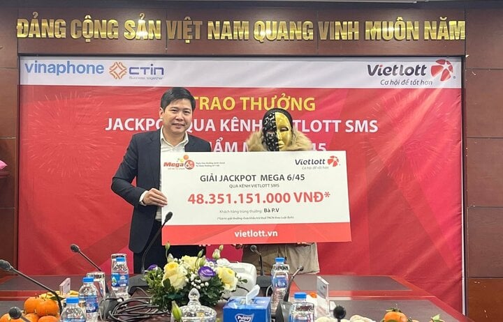 Chị P.V là người phụ nữ may mắn trúng hơn 48 tỷ đồng.