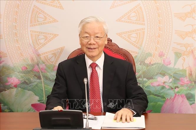 General Secretary Nguyen Phu Trong sends New Year greetings to Laos and Cambodia