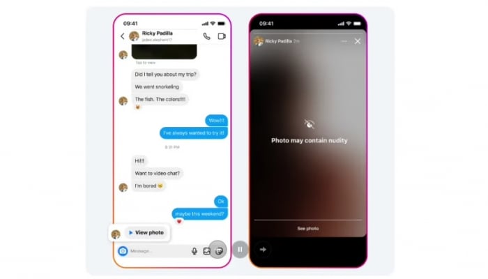 Meta floute les messages Instagram contenant de la nudité