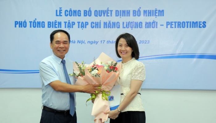 Nhà báo Lê Thị Hồng Anh được bổ nhiệm làm Phó Tổng Biên tập Tạp chí Năng lượng Mới