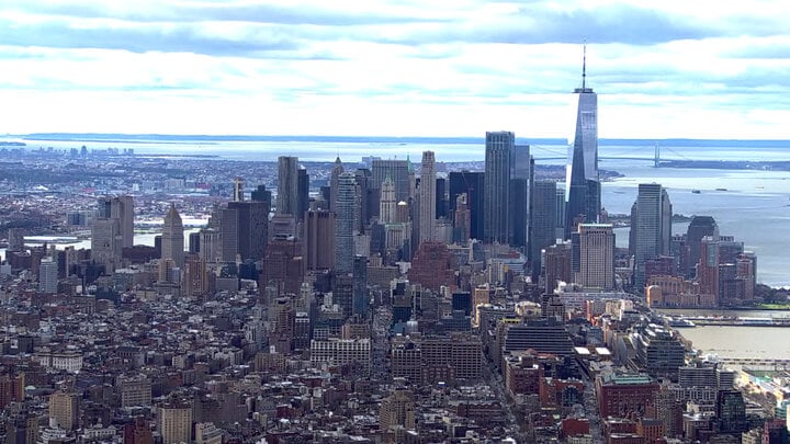 地震当日のニューヨーク市。 （写真：CNN）