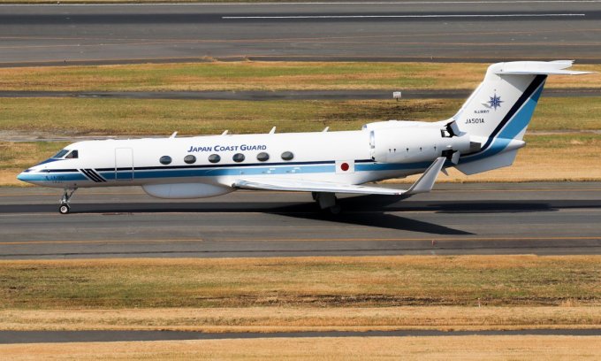 2020年に羽田空港に着陸したJA501A機。写真：Jetphotos