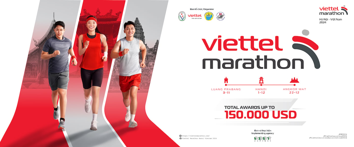 Viettel Marathon Hà Nội 2024: Xuất phát và về đích tại sân vận động Mỹ Đình