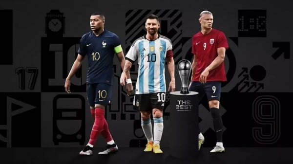 Lionel Messi, Erling Haaland y Kylian Mbappé entre los 3 principales nominados al premio al Jugador del Año 2023