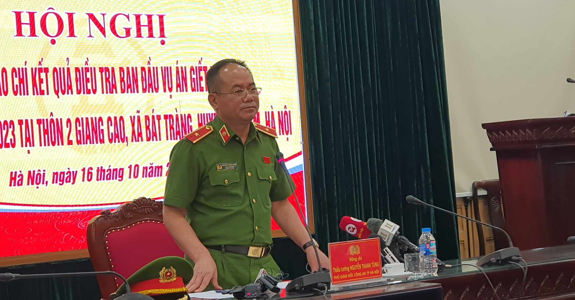 Major General Nguyen Thanh Tung talks about the moment he confronted the person who dismembered Ho Yen Nhi