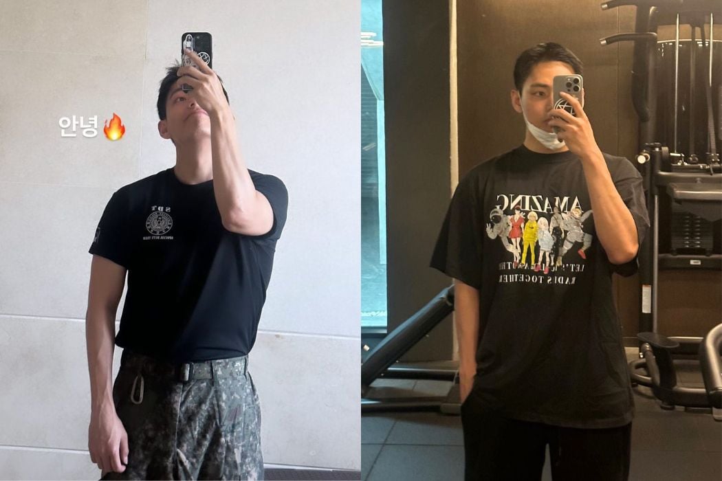 BTS V shows off his body after 4 months of military service. Photo: Instagram