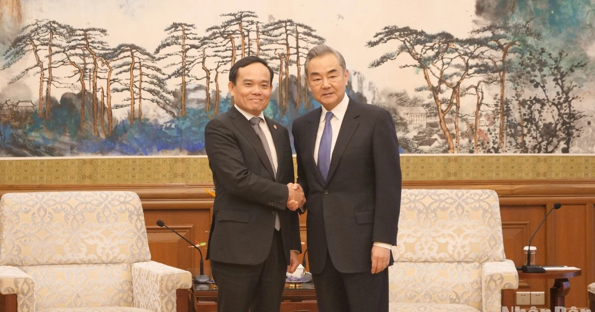 Vizepremierminister Tran Luu Quang traf sich mit dem Politbüromitglied und Direktor des Büros der Zentralen Kommission für Auswärtige Angelegenheiten, dem chinesischen Außenminister Wang Yi.