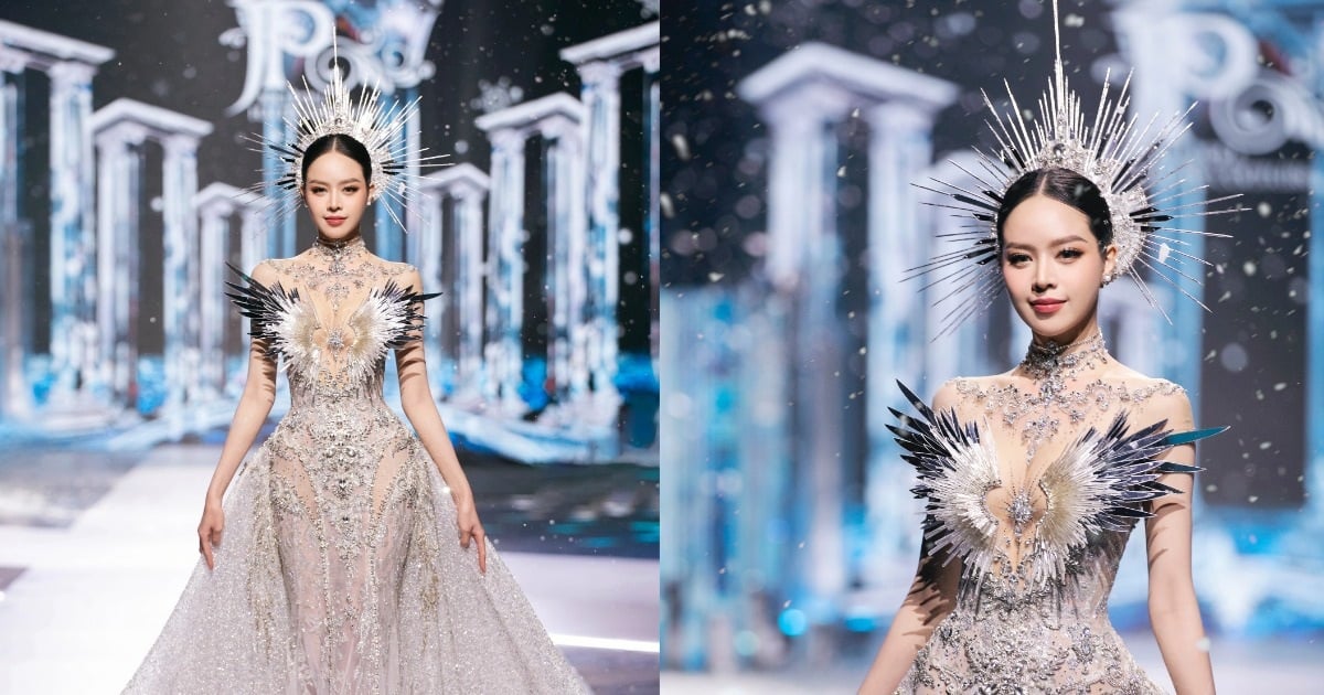 Hoa hậu Quốc tế Thanh Thủy tỏa sáng khi làm vedette trên sàn catwalk