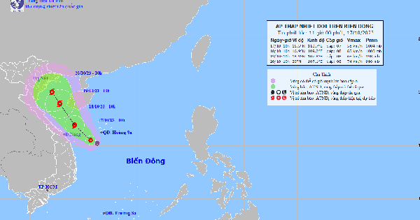 Áp thấp nhiệt đới trên Biển Đông sắp mạnh thành bão, hướng vào vịnh Bắc bộ
