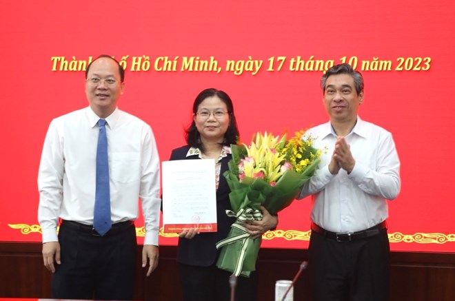 Ms. Le Thi Thanh Thuy is Deputy Chief of Office of Ho Chi Minh City Party Committee.