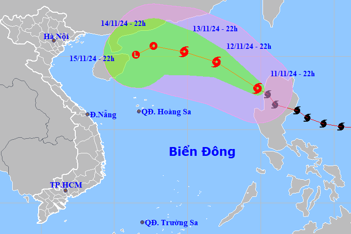 Bão Toraji trở thành bão số 8, khả năng tan ngay trên Biển Đông