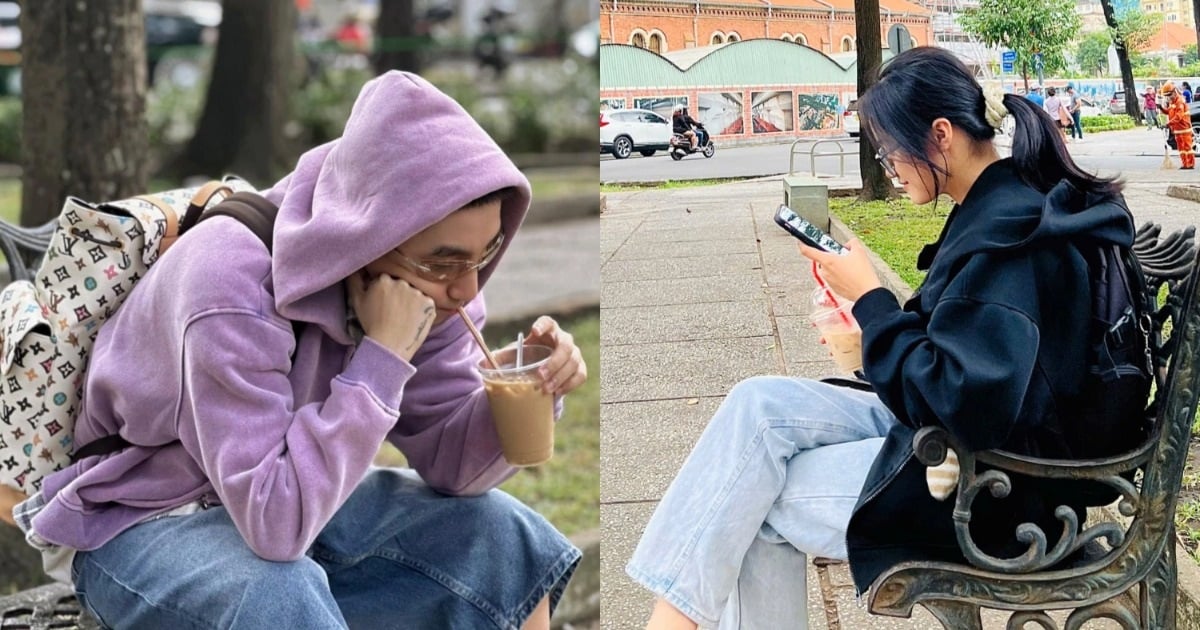 Audience members gathered at a sidewalk cafe and found the exact chair where Son Tung M-TP took photos.