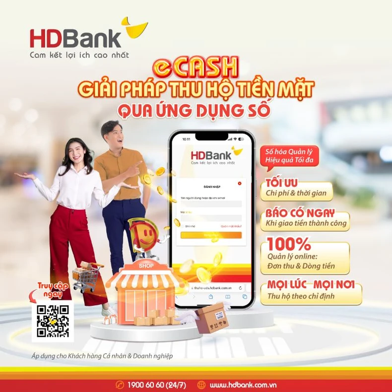 HDBank leads in cash collection via eCash digital application