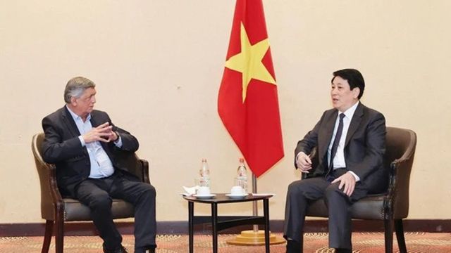 Präsident Luong Cuong empfängt den Vorsitzenden der Kommunistischen Partei Chiles