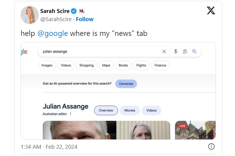 Google experimentierte mit dem Entfernen von Nachrichten aus den Suchergebnissen Bild 1