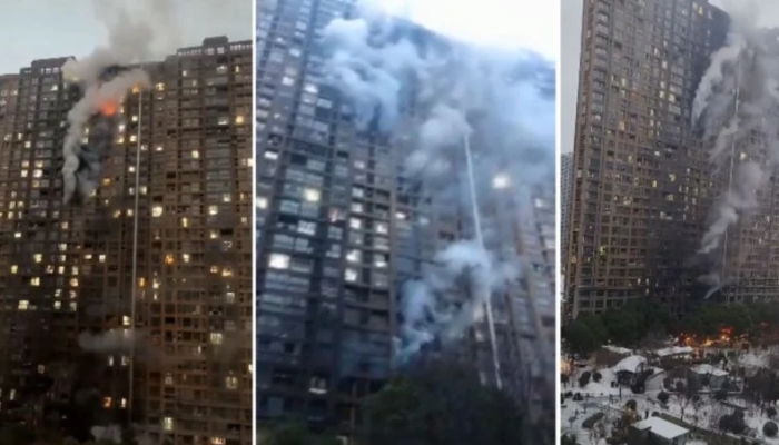 At least 15 people died in apartment fire in China