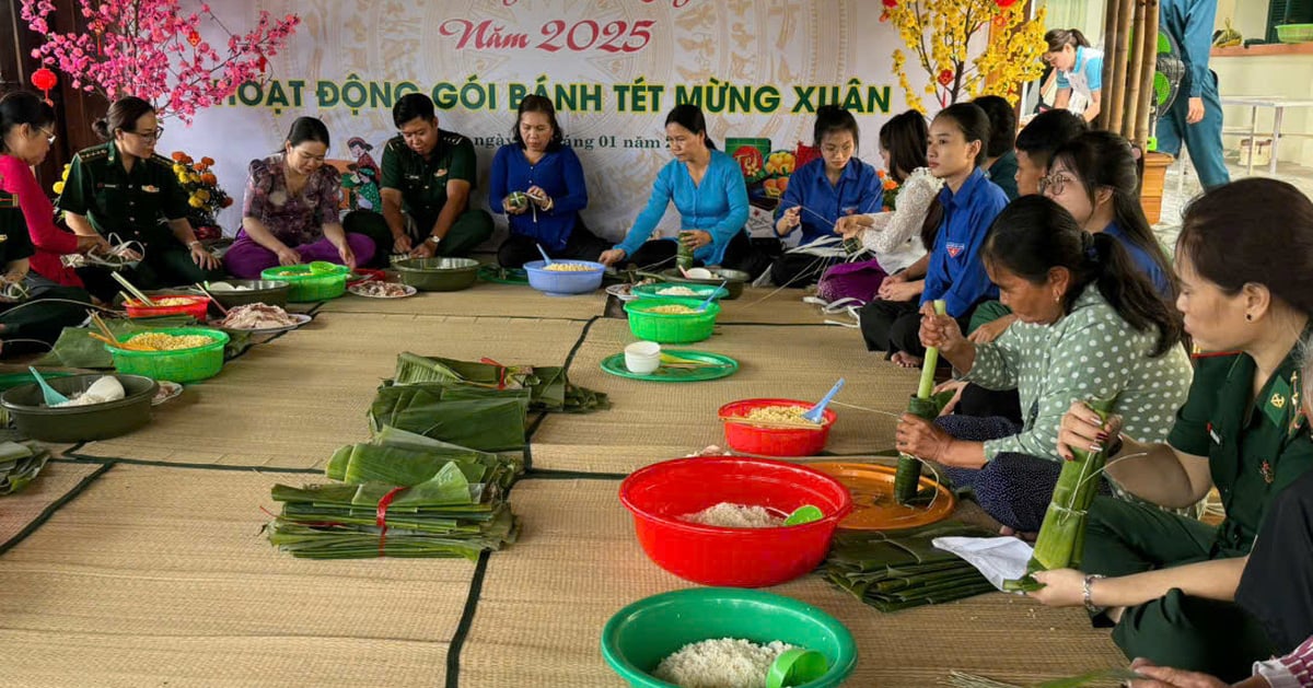 'La primavera fronteriza calienta los corazones de los aldeanos': en 2025 llega el Tet a los habitantes fronterizos de Kien Giang