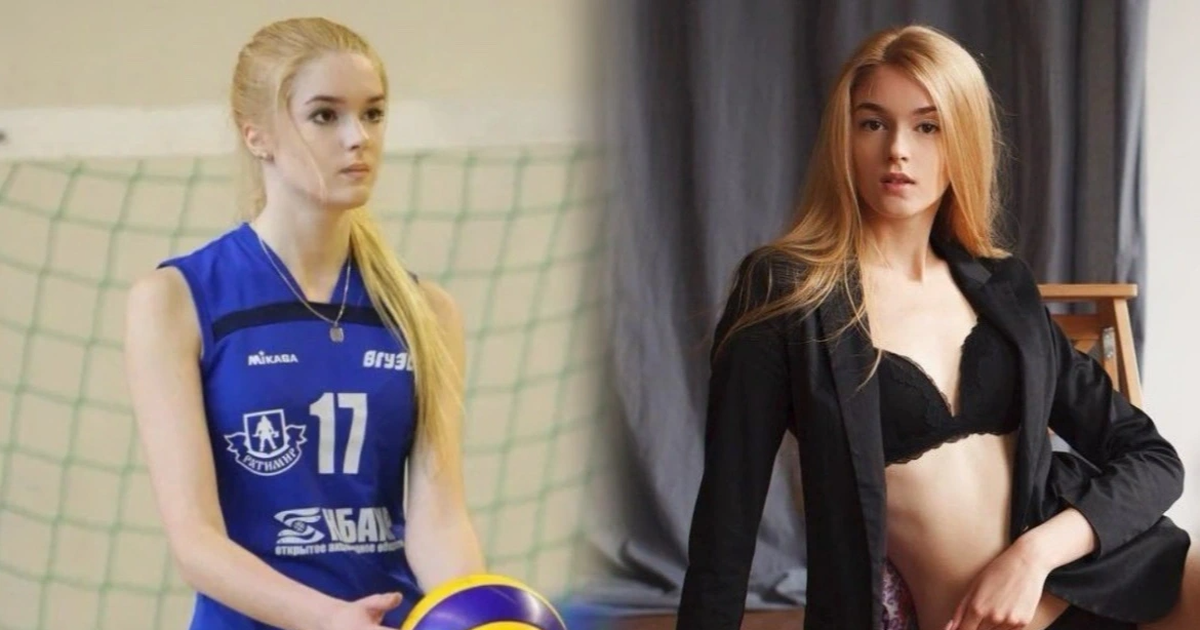 Former Russian volleyball beauty queen is 1.82m tall and beautiful like a doll.