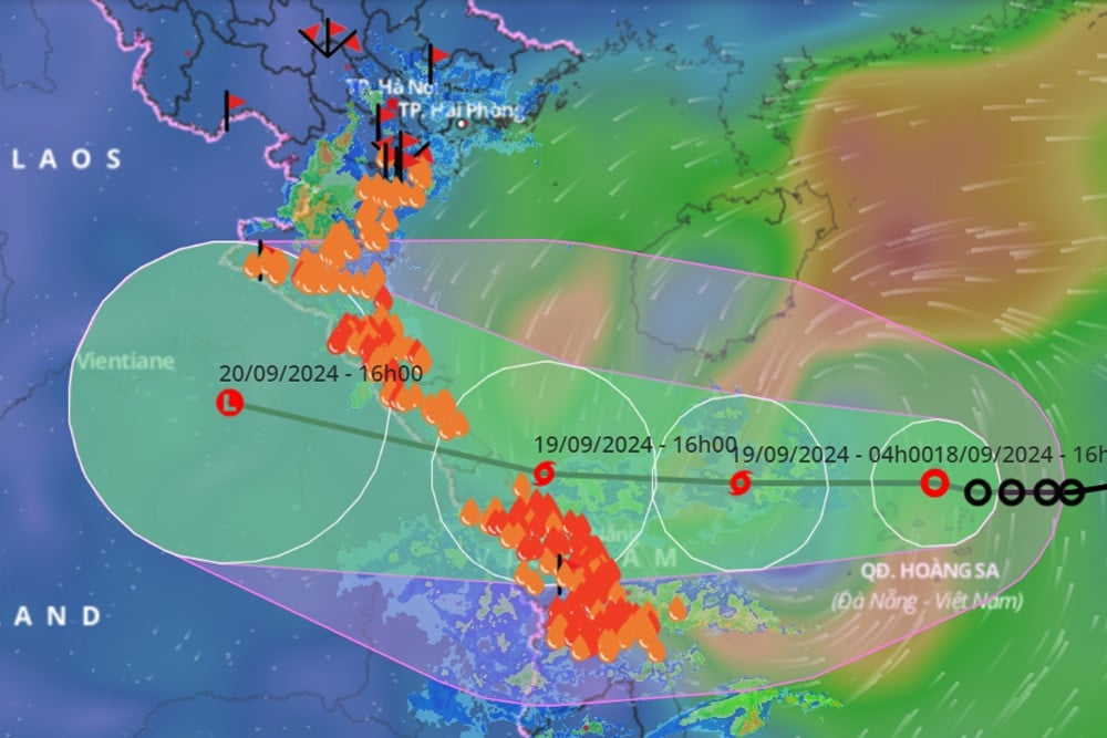 De fausses nouvelles ont circulé selon lesquelles la tempête numéro 4 est entrée dans la région centrale, le centre météorologique a émis un avertissement urgent