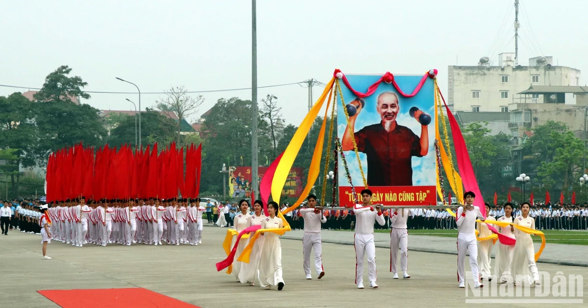 [Ảnh] Gần 2.000 vận động viên tham gia tranh tài tại Hội khỏe Phù Đổng tỉnh Tuyên Quang lần thứ XI năm 2024