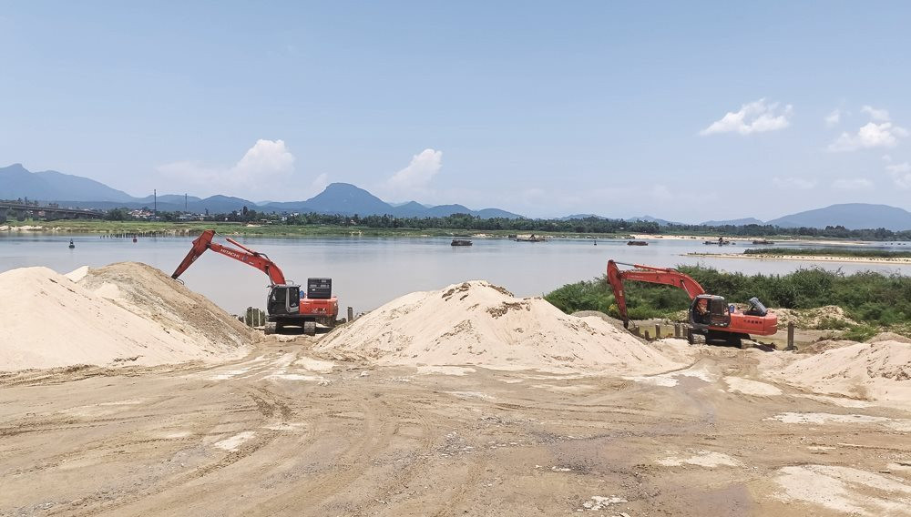 Stärkung des Managements der Sand- und Kiesgewinnung in Flussbetten