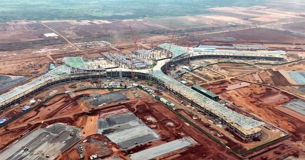 Imágenes del sitio de construcción del aeropuerto de Long Thanh a principios de 2025