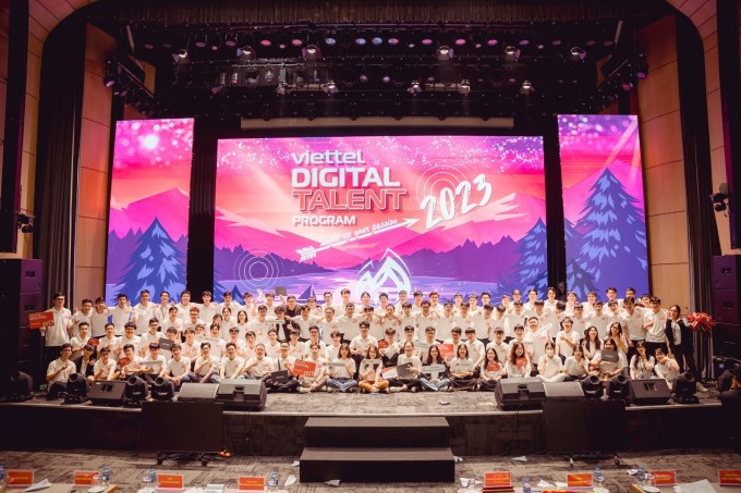 Các thực tập sinh tại Viettel Digital Talent năm 2023. Ảnh: Viettel