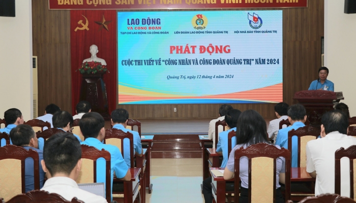 Start des Schreibwettbewerbs zum Thema „Arbeiter und Gewerkschaften in der Provinz Quang Tri“