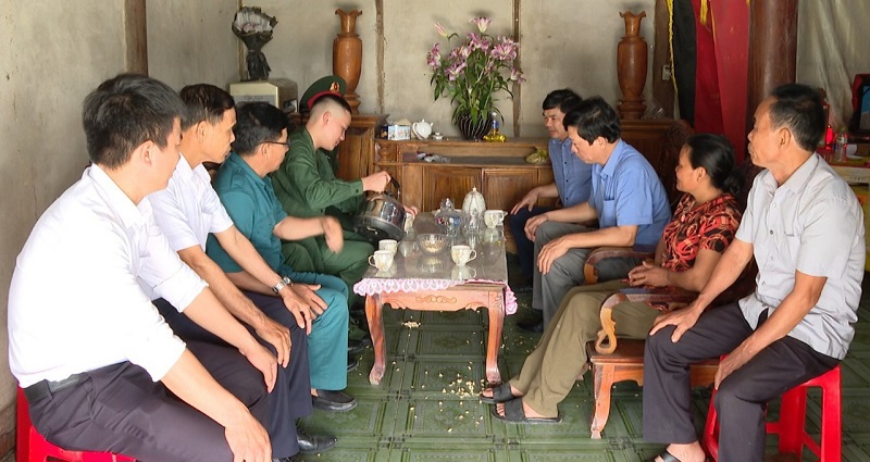 All new recruits in Ha Tinh are enthusiastic and ready before the military handover ceremony (February 26, 2024)