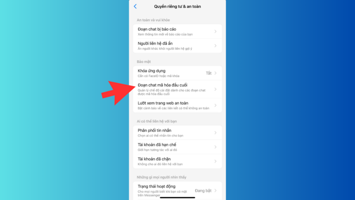 Cách tắt bộ nhớ an toàn trên Messenger - 4