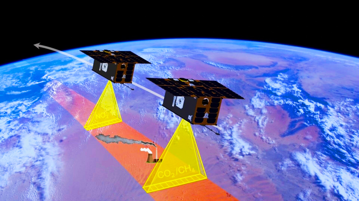 NanoMagSat sera utilisé pour étudier le champ magnétique terrestre, tandis que Tango se concentrera sur la mesure des émissions de gaz à effet de serre causées par les activités humaines. (Photo : ESA)