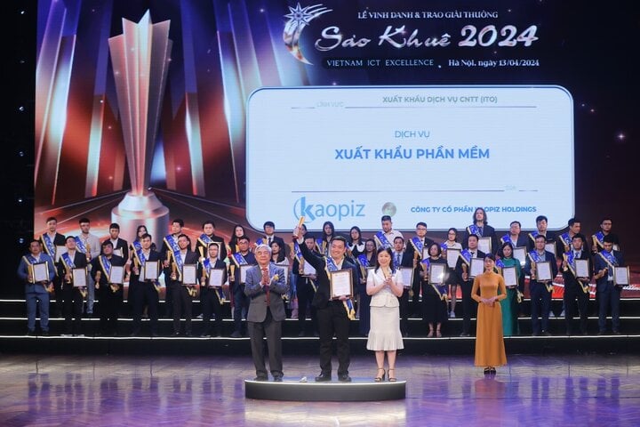 บริการส่งออกซอฟต์แวร์ Kaopiz ที่โดดเด่นได้รับรางวัล Sao Khue Award 2024