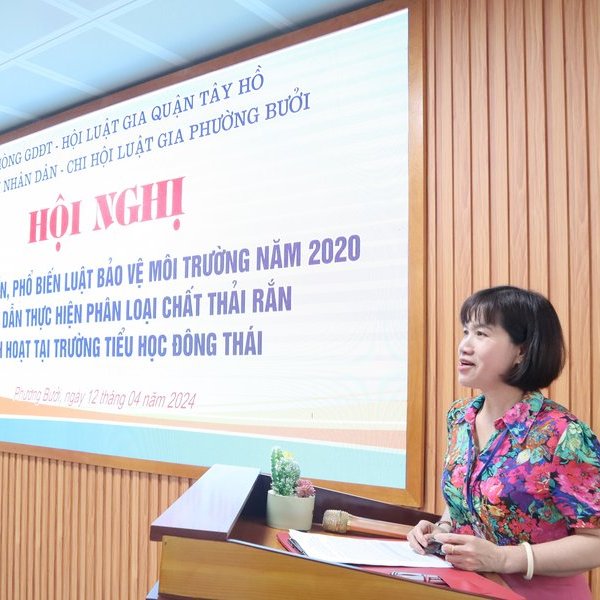 Hướng dẫn phân loại chất thải rắn sinh hoạt cho giáo viên, học sinh