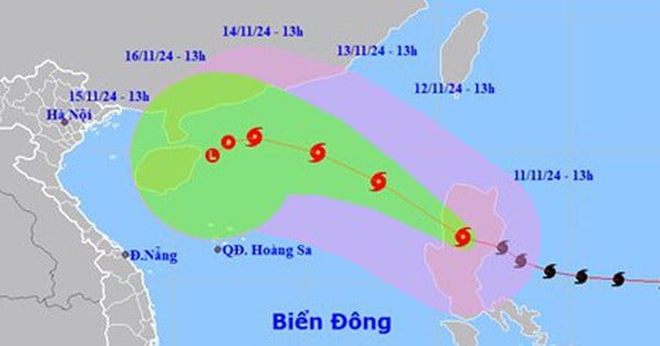 Bão số 7 suy yếu, đêm nay (11/11), bão Toraji sẽ vào Biển Đông trở thành bão số 8