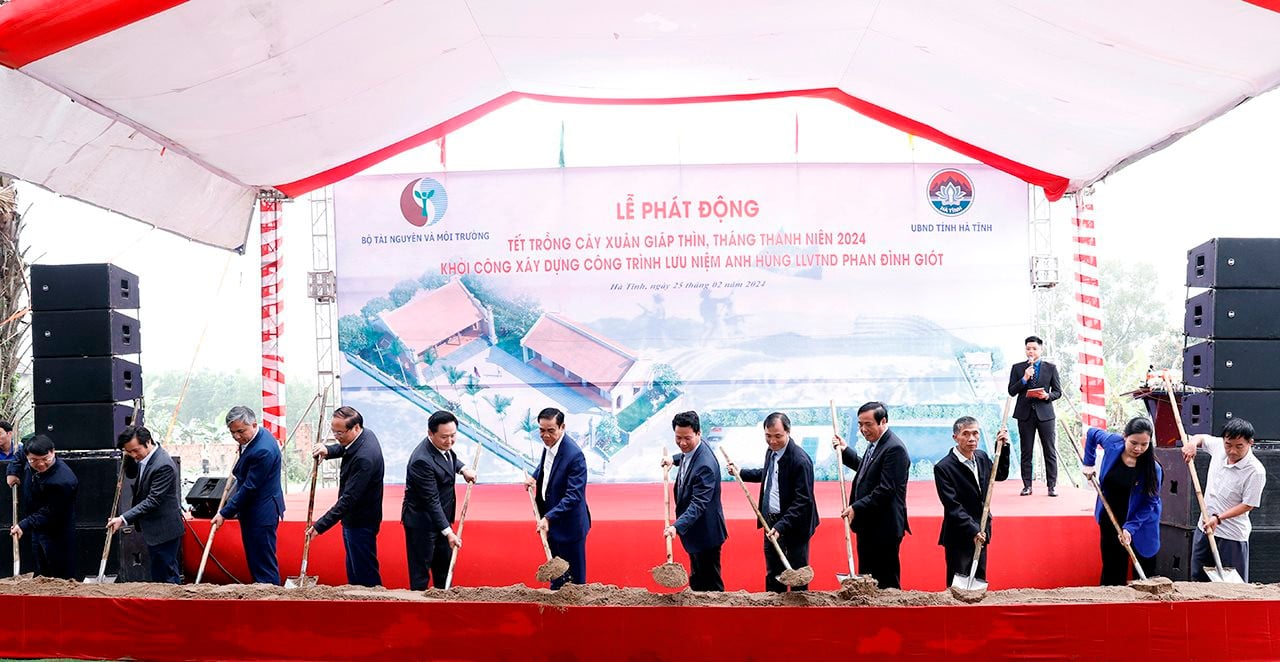 Début de la construction du projet commémoratif du héros Phan Dinh Giot à Ha Tinh