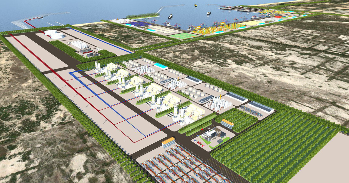 Aprobación del EIA de la planta de GNL de Hai Lang, que hundirá 1,1 millones de m³ de material