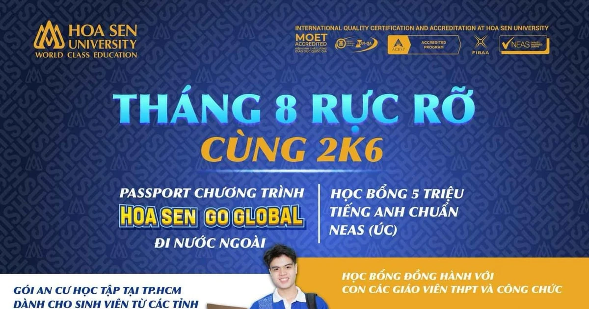 Trường Đại học Hoa Sen công bố nhiều gói hỗ trợ cho sinh viên